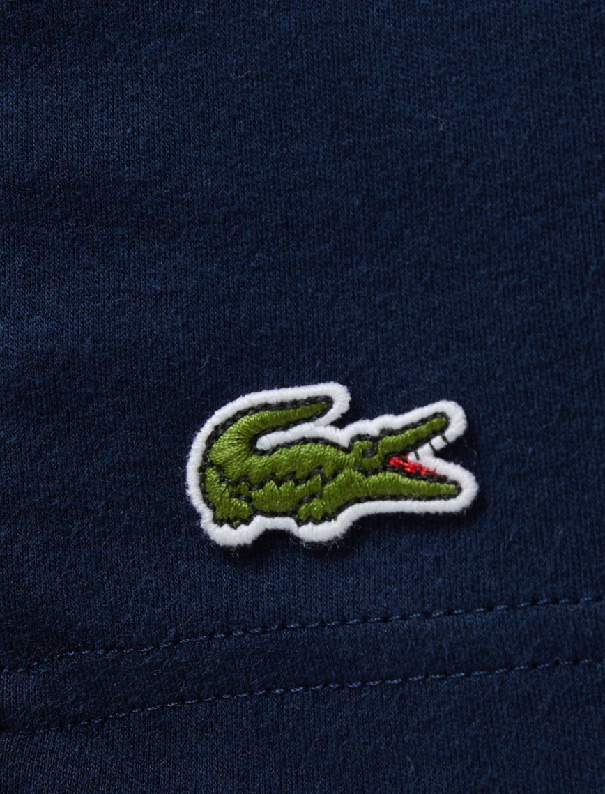 Lacoste Erkek Bisiklet Yaka Baskılı Lacivert T-Shirt