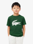 Lacoste Erkek Çocuk Bisiklet Yaka Baskılı Mavi T-Shirt Lacoste Erkek Çocuk Bisiklet Yaka Baskılı Mavi T-Shirt