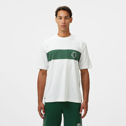 Lacoste Erkek Bisiklet Yaka Baskılı Beyaz T-Shirt Lacoste Erkek Bisiklet Yaka Baskılı Beyaz T-Shirt