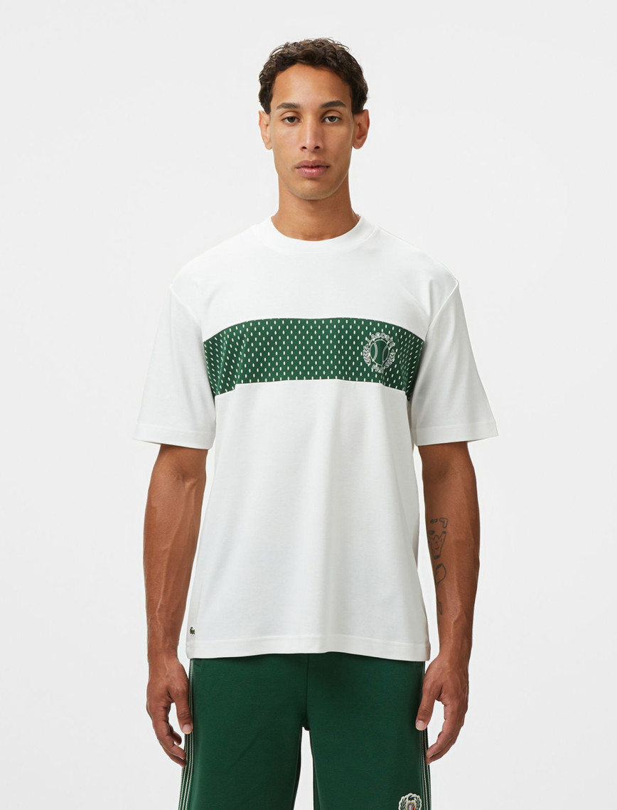 Lacoste Erkek Bisiklet Yaka Baskılı Lacivert T-Shirt Lacoste Erkek Bisiklet Yaka Baskılı Lacivert T-Shirt