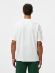 Lacoste Erkek Bisiklet Yaka Baskılı Beyaz T-Shirt Lacoste Erkek Bisiklet Yaka Baskılı Beyaz T-Shirt
