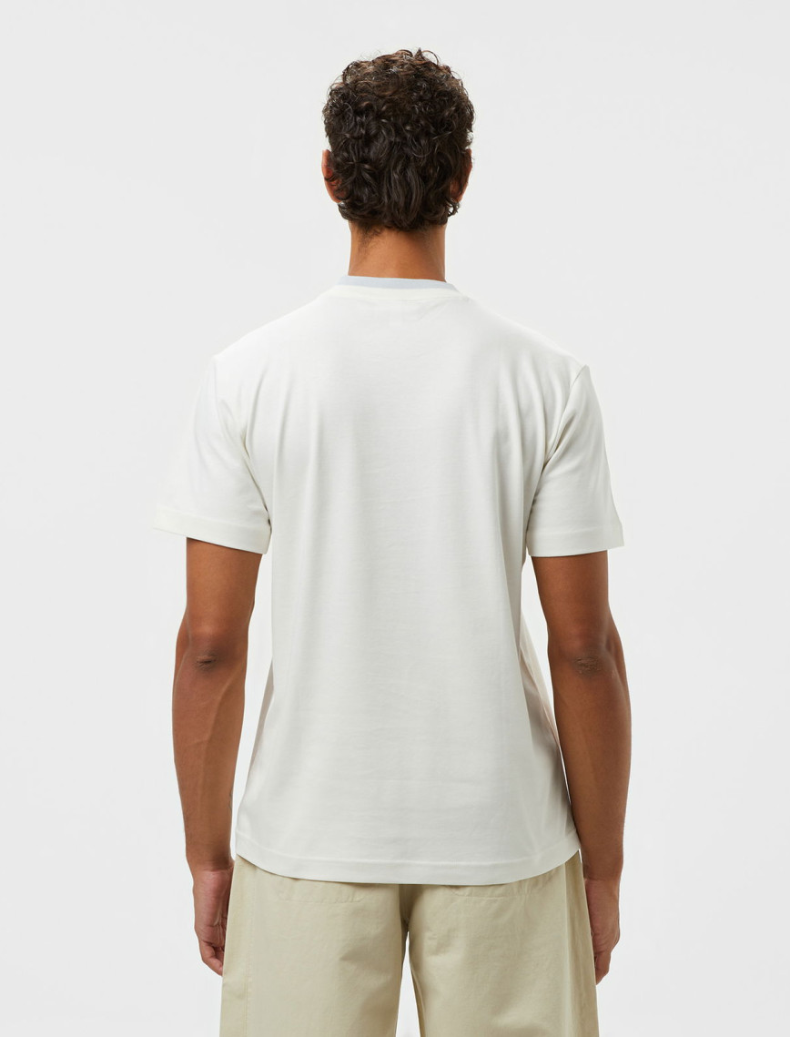 Lacoste Erkek Slim Fit Bisiklet Yaka Baskılı Beyaz T-Shirt Lacoste Erkek Slim Fit Bisiklet Yaka Baskılı Beyaz T-Shirt