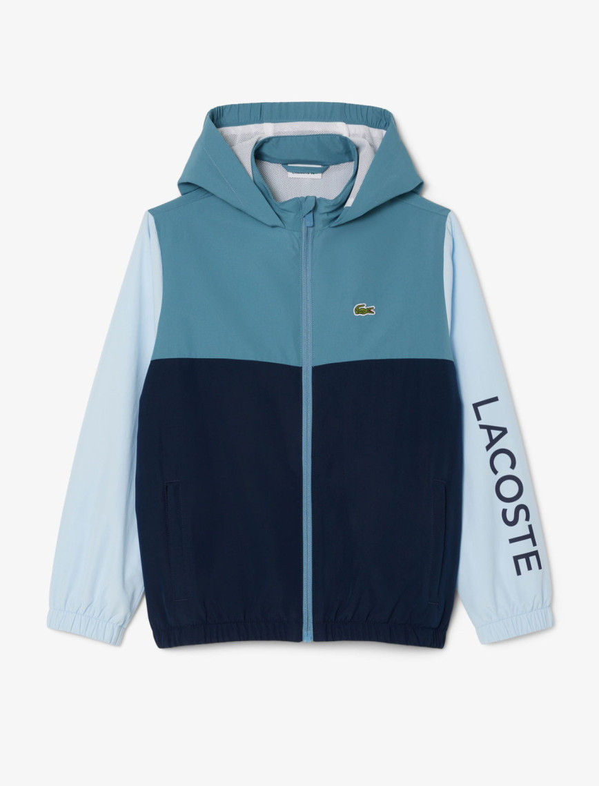 Lacoste Çocuk Kapüşonlu Renk Bloklu Lacivert Ceket Lacoste Çocuk Kapüşonlu Renk Bloklu Lacivert Ceket