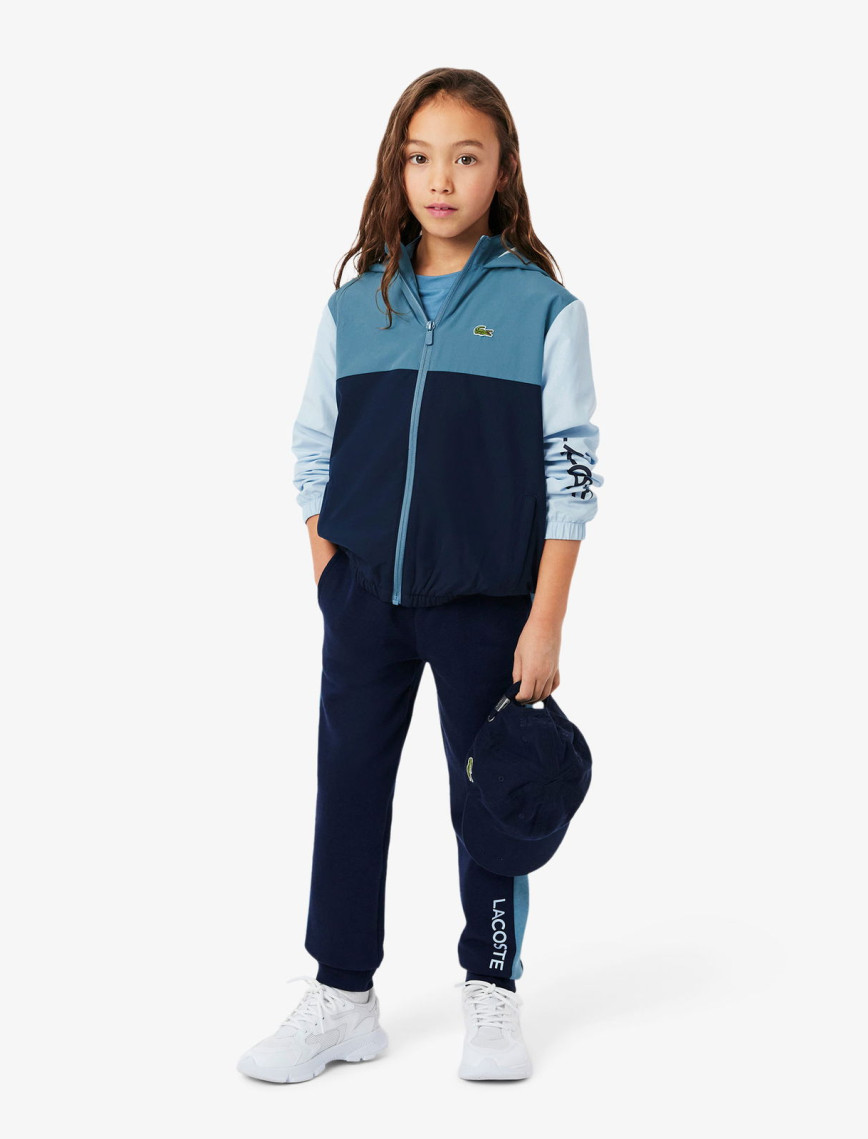 Lacoste Çocuk Kapüşonlu Renk Bloklu Lacivert Ceket Lacoste Çocuk Kapüşonlu Renk Bloklu Lacivert Ceket