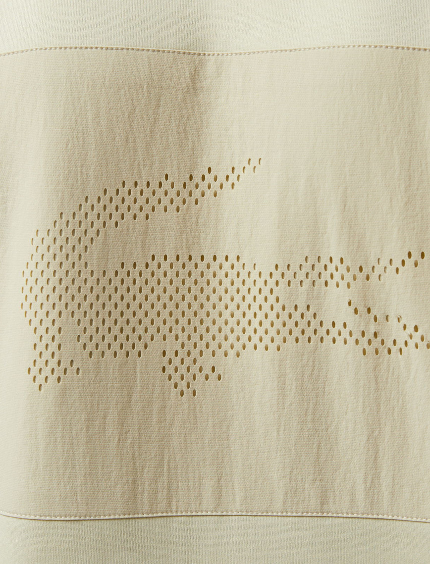 Lacoste Erkek Fermuarlı Bej Sweatshirt Lacoste Erkek Fermuarlı Bej Sweatshirt