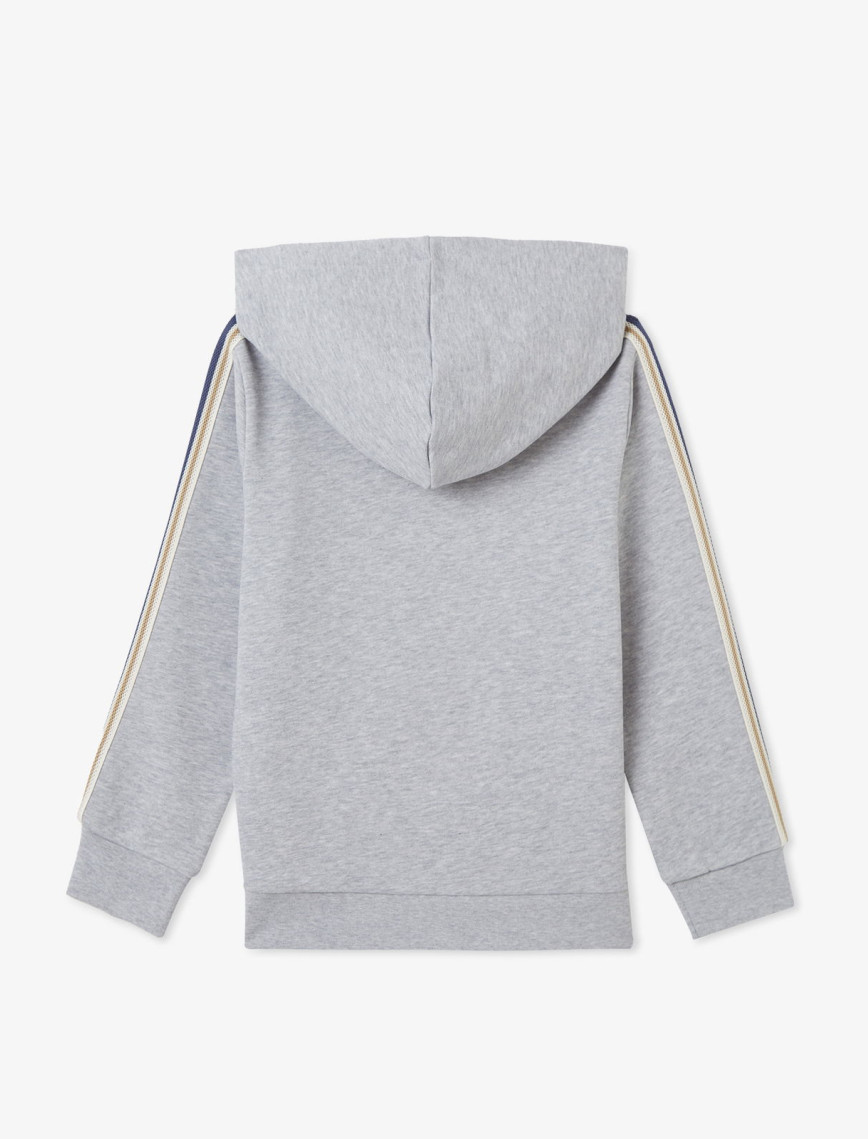 Lacoste Çocuk Bisiklet Yaka Gri Sweatshirt