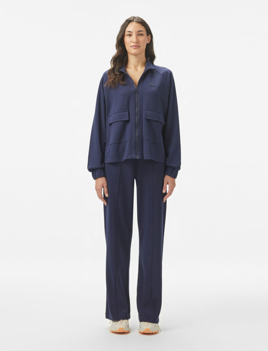 Lacoste Kadın Loose Fit Fermuarlı Lacivert Sweatshirt Lacoste Kadın Loose Fit Fermuarlı Lacivert Sweatshirt