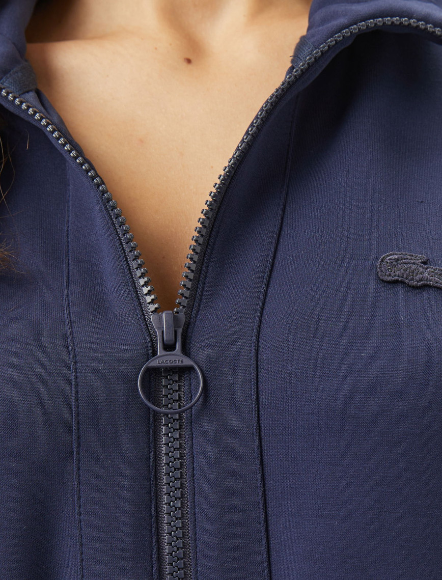 Lacoste Kadın Loose Fit Fermuarlı Lacivert Sweatshirt Lacoste Kadın Loose Fit Fermuarlı Lacivert Sweatshirt