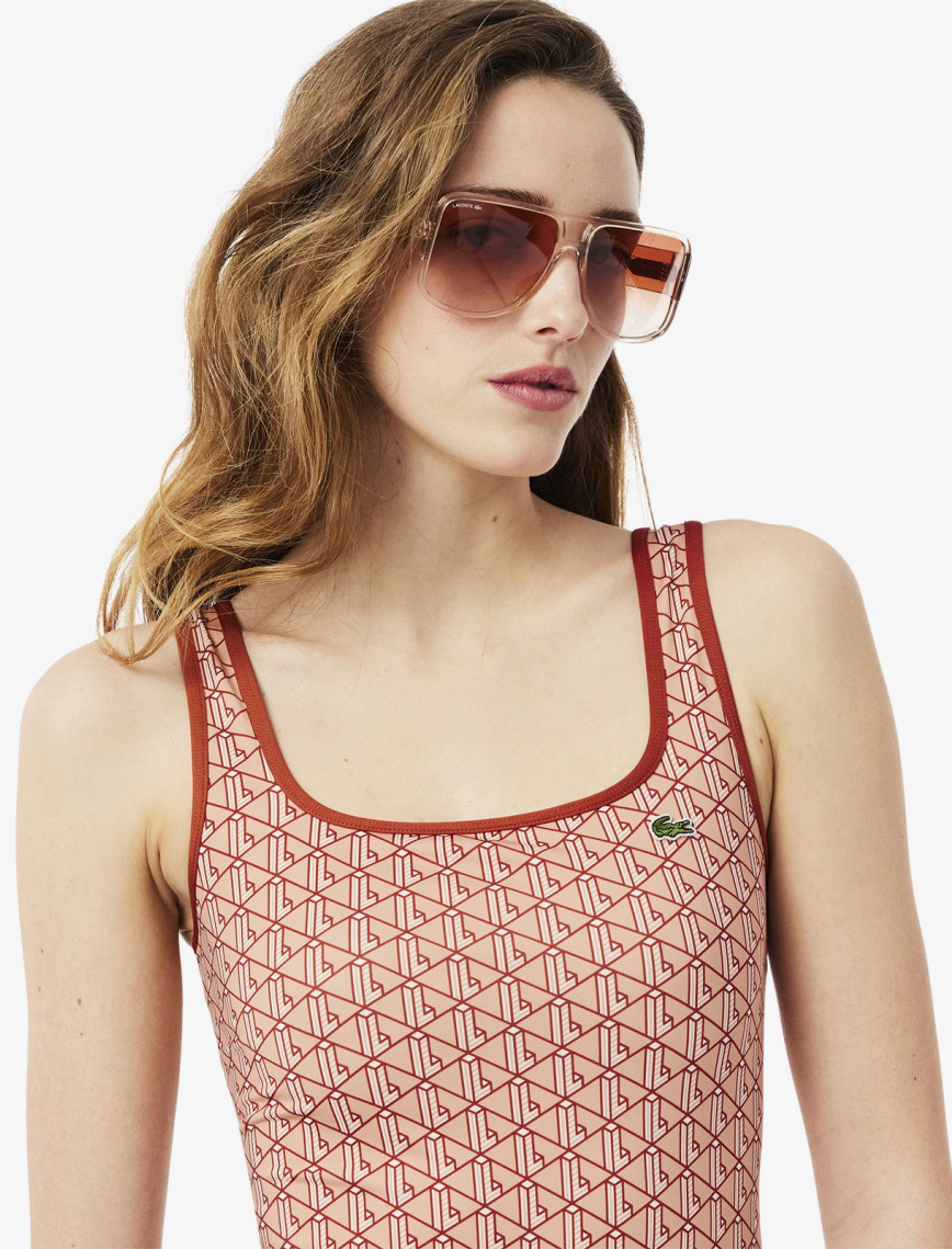 Lacoste Kadın Monogram Kırmızı Mayo Lacoste Kadın Monogram Kırmızı Mayo