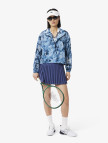 Lacoste Kadın Relaxed Fit Dik Yaka Desenli Mavi Ceket Lacoste Kadın Relaxed Fit Dik Yaka Desenli Mavi Ceket
