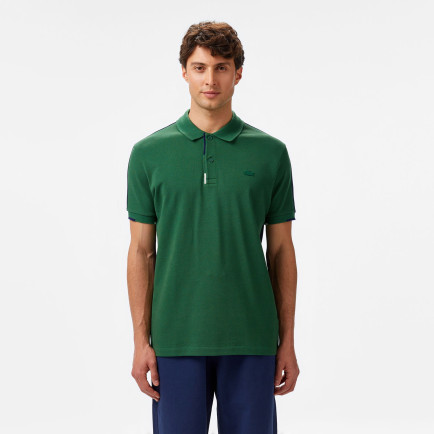 Lacoste Erkek Regular Fit Renk Bloklu Yeşil Polo Lacoste Erkek Regular Fit Renk Bloklu Yeşil Polo