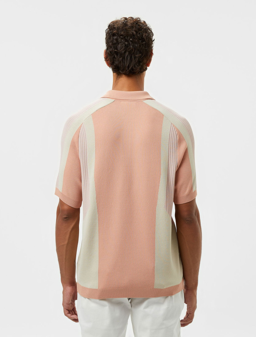 Lacoste Erkek Regular Fit Kısa Kollu Polo Yaka Renk Bloklu Pembe Triko Lacoste Erkek Regular Fit Kısa Kollu Polo Yaka Renk Bloklu Pembe Triko