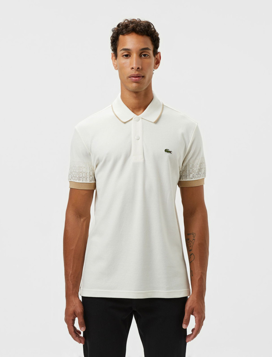 Lacoste Loose Fit Erkek Baskılı Mavi Polo Lacoste Loose Fit Erkek Baskılı Mavi Polo