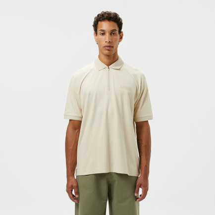 Lacoste Erkek Oversize Fit Yarım Fermuarlı Bej Polo Lacoste Erkek Oversize Fit Yarım Fermuarlı Bej Polo