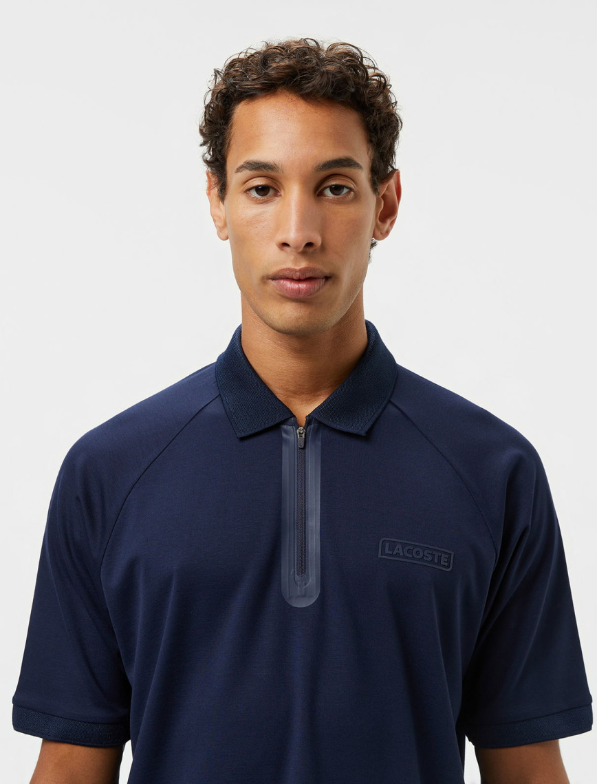 Lacoste Erkek Oversize Fit Yarım Fermuarlı Lacivert Polo Lacoste Erkek Oversize Fit Yarım Fermuarlı Lacivert Polo