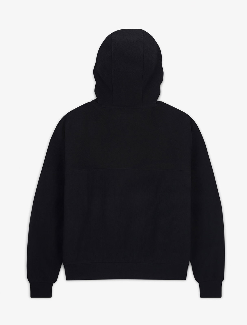 Converse Kadın Siyah Yarım Fermuarlı Hoodie