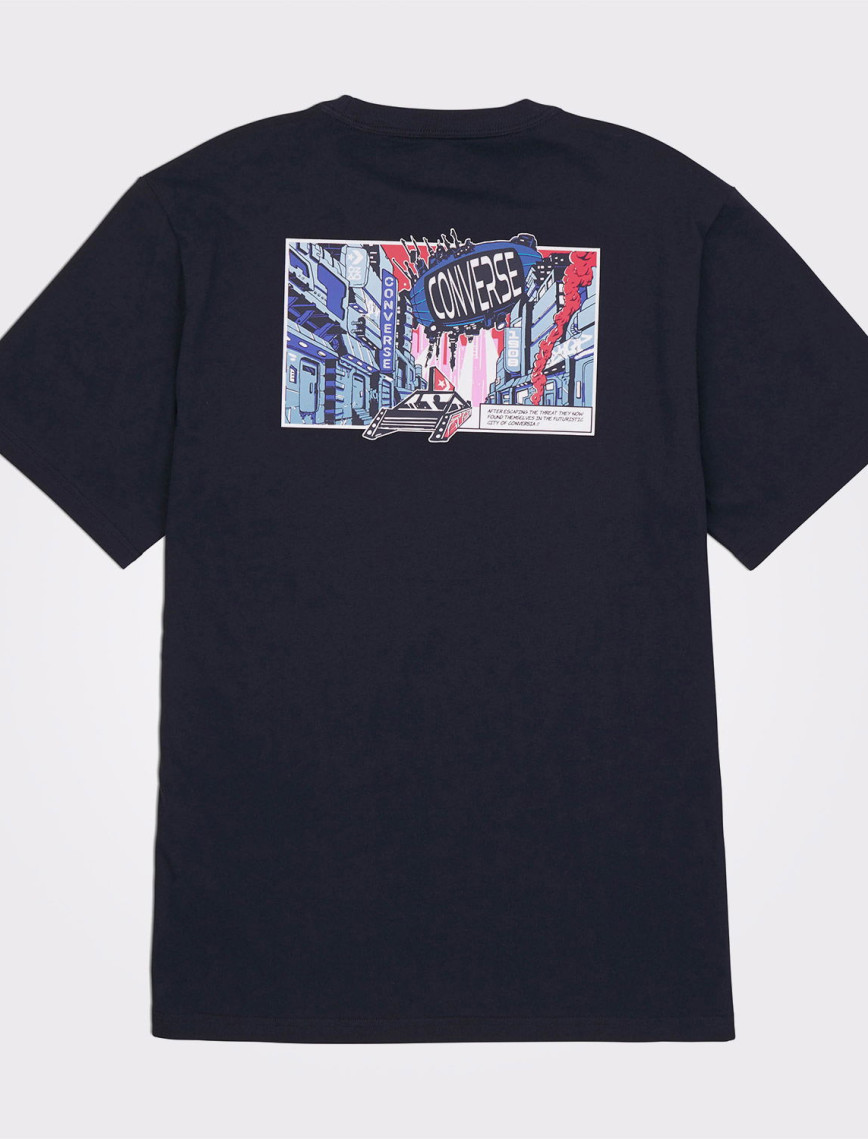 Converse Erkek Baskılı Siyah T-Shirt Converse Erkek Baskılı Siyah T-Shirt