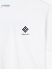 Columbia Framed Halftone Logo Kadın Beyaz T-Shirt