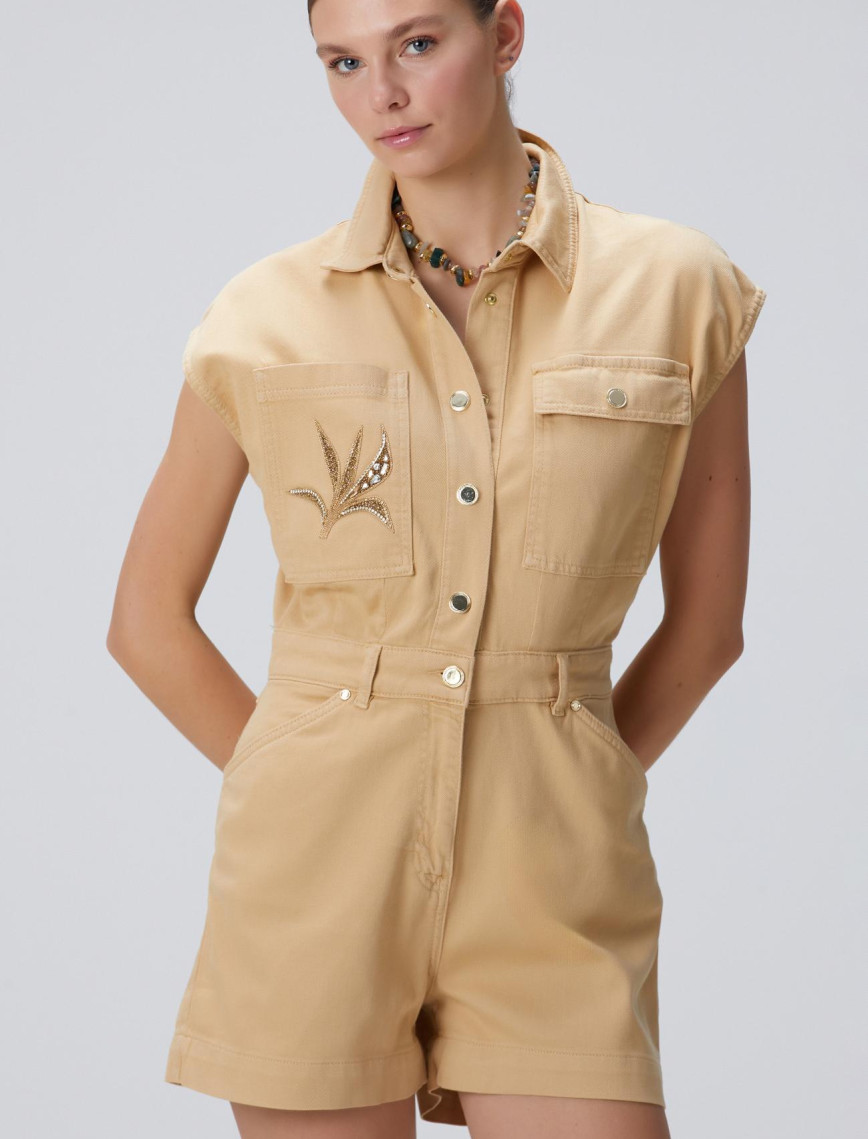 Network Kadın BejDenim Tulum Network Kadın BejDenim Tulum