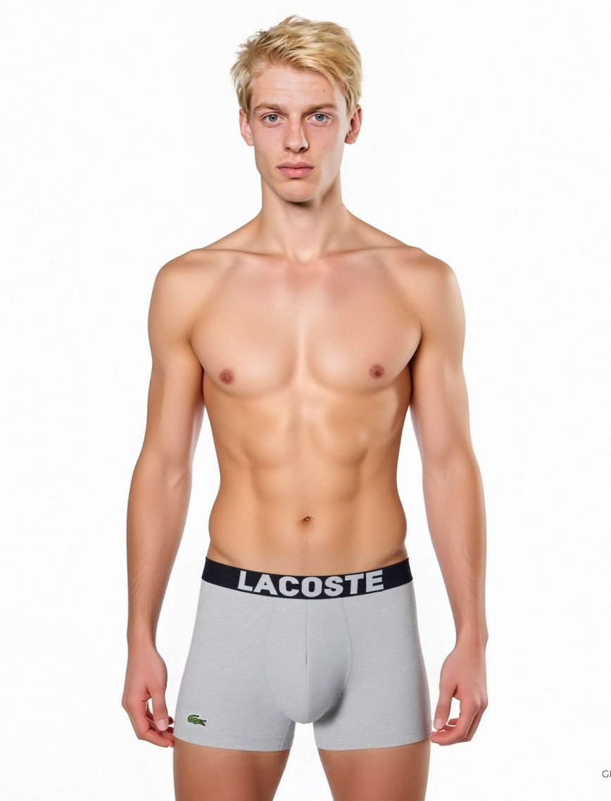 Lacoste Classic Erkek Baskılı 3'lü Renkli Boxer Lacoste Classic Erkek Baskılı 3'lü Renkli Boxer