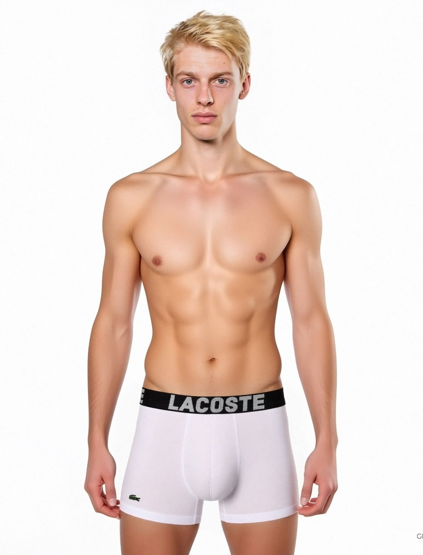 Lacoste Classic Erkek Baskılı 3'lü Renkli Boxer Lacoste Classic Erkek Baskılı 3'lü Renkli Boxer