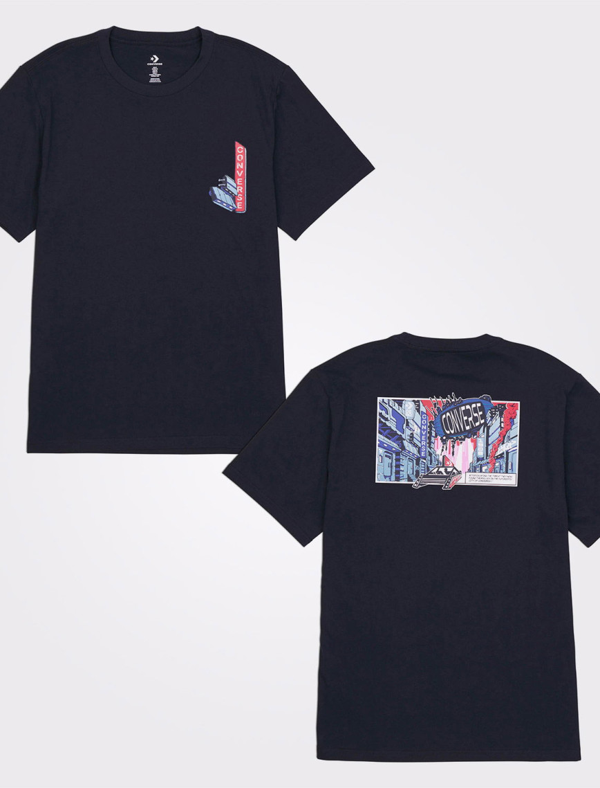 Converse Erkek Baskılı Siyah T-Shirt Converse Erkek Baskılı Siyah T-Shirt