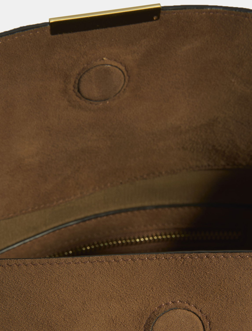 Kadın Taba Süet Omuz Çantası Kadın Taba Süet Omuz Çantası