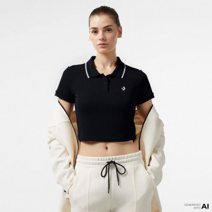 Converse Kadın Siyah T-Shirt Converse Kadın Siyah T-Shirt