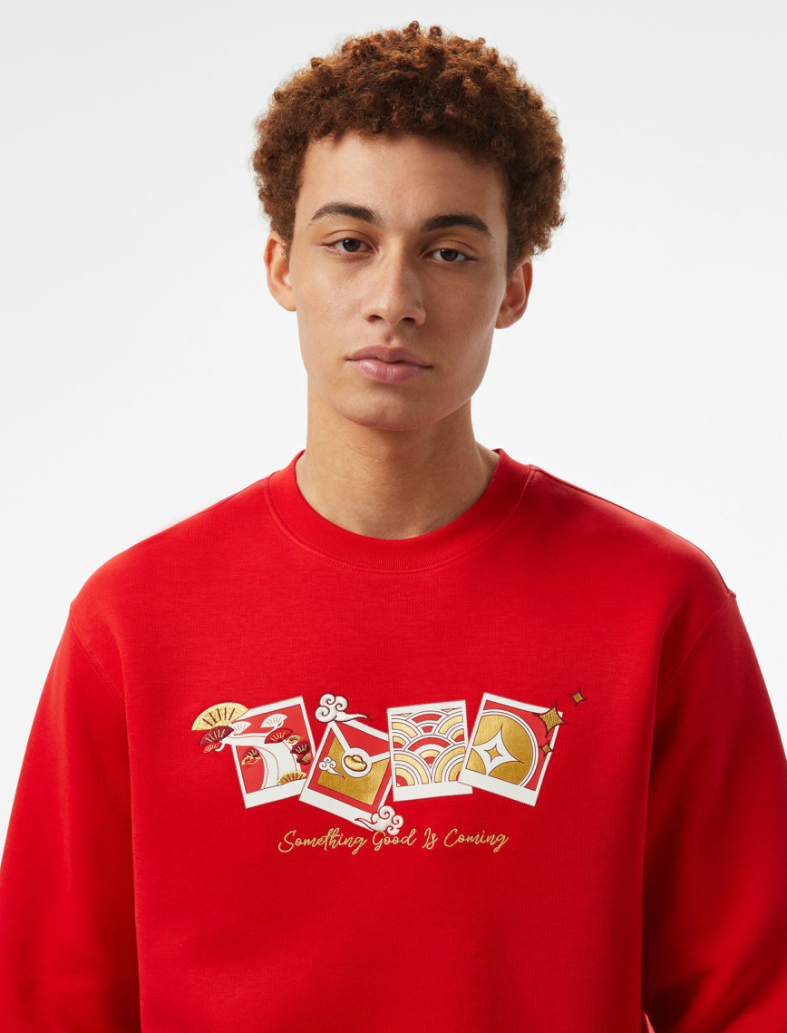 Anta CNY Good Luck Erkek Kırmızı Sweatshirt Anta CNY Good Luck Erkek Kırmızı Sweatshirt