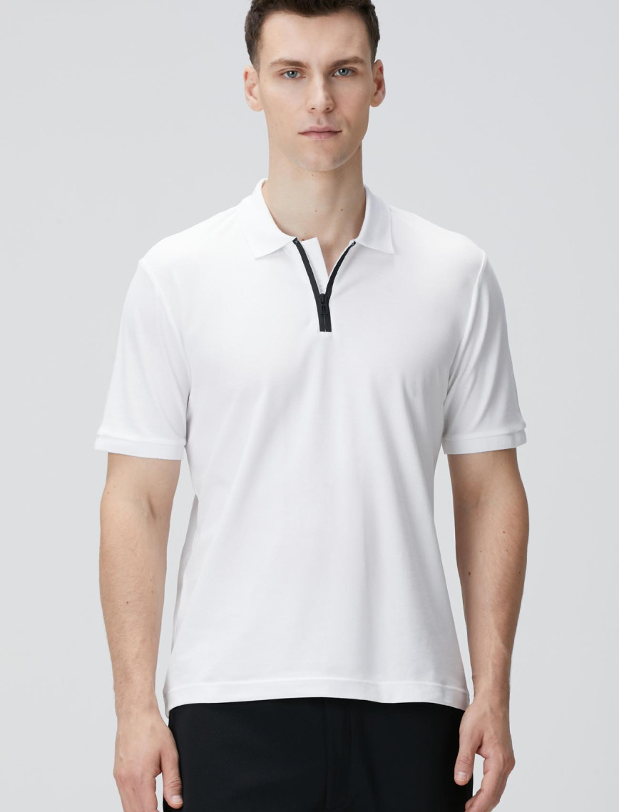 Network Erkek Beyaz Polo T-shirt Network Erkek Beyaz Polo T-shirt