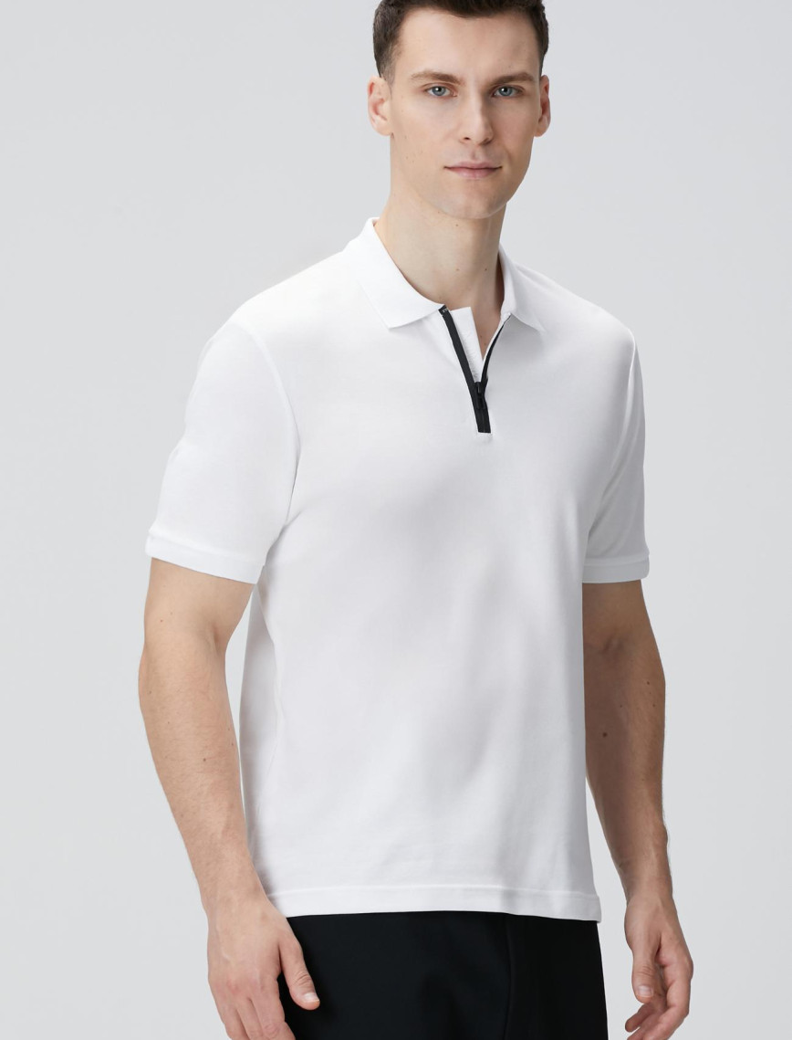 Network Erkek Beyaz Polo T-shirt Network Erkek Beyaz Polo T-shirt