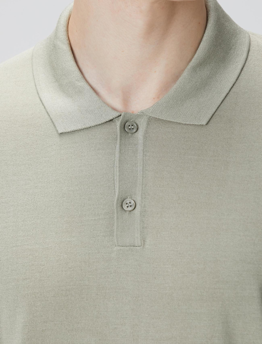 Network Erkek Limited Haki İpek Karışımlı Triko Kazak Network Erkek Limited Haki İpek Karışımlı Triko Kazak