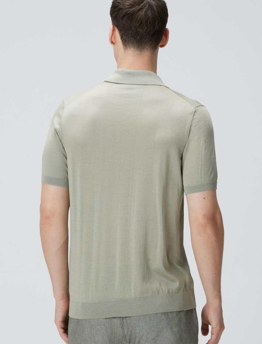 Network Erkek Limited Haki İpek Karışımlı Triko Kazak Network Erkek Limited Haki İpek Karışımlı Triko Kazak