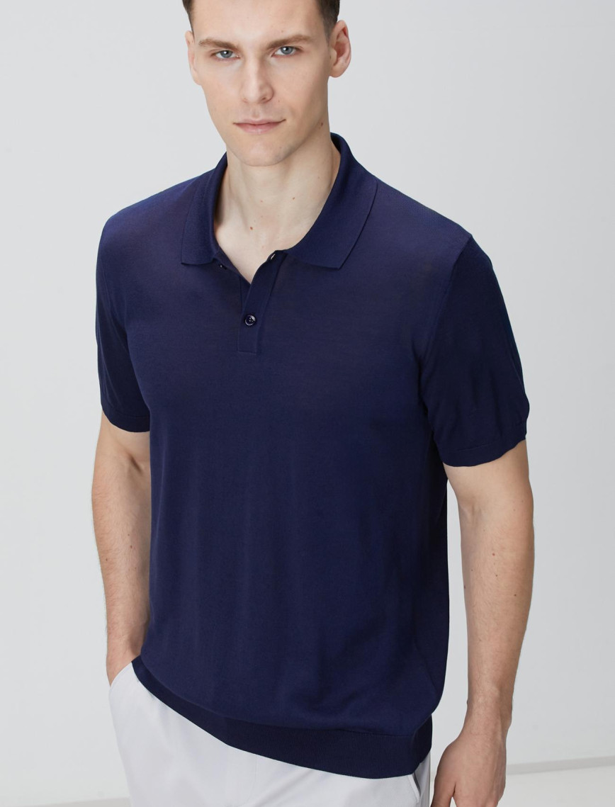 Network Erkek Limited Lacivert İpek Karışımlı Triko Kazak Network Erkek Limited Lacivert İpek Karışımlı Triko Kazak