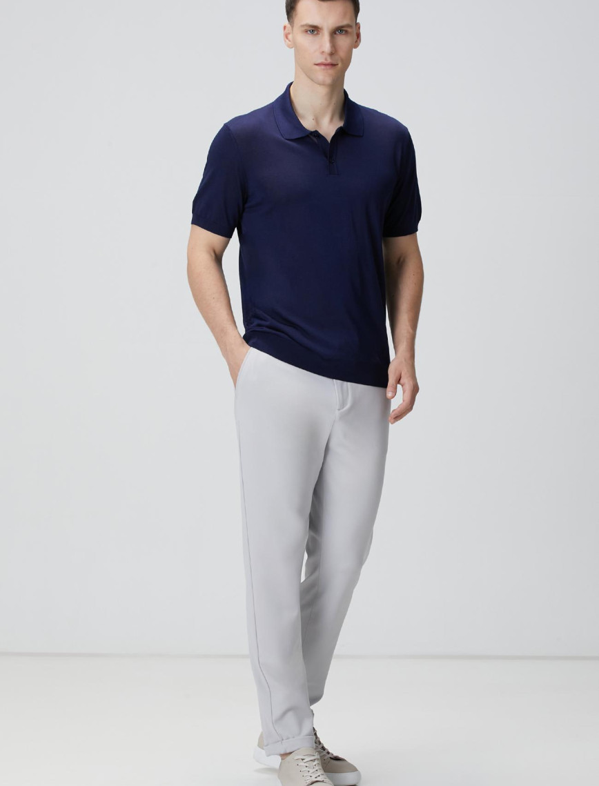 Network Erkek Limited Lacivert İpek Karışımlı Triko Kazak Network Erkek Limited Lacivert İpek Karışımlı Triko Kazak