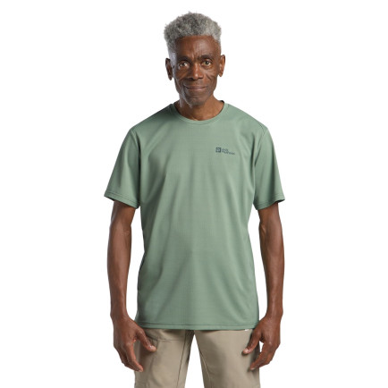 Jack Wolfskin Delgami S|s Erkek Yeşil Tişört