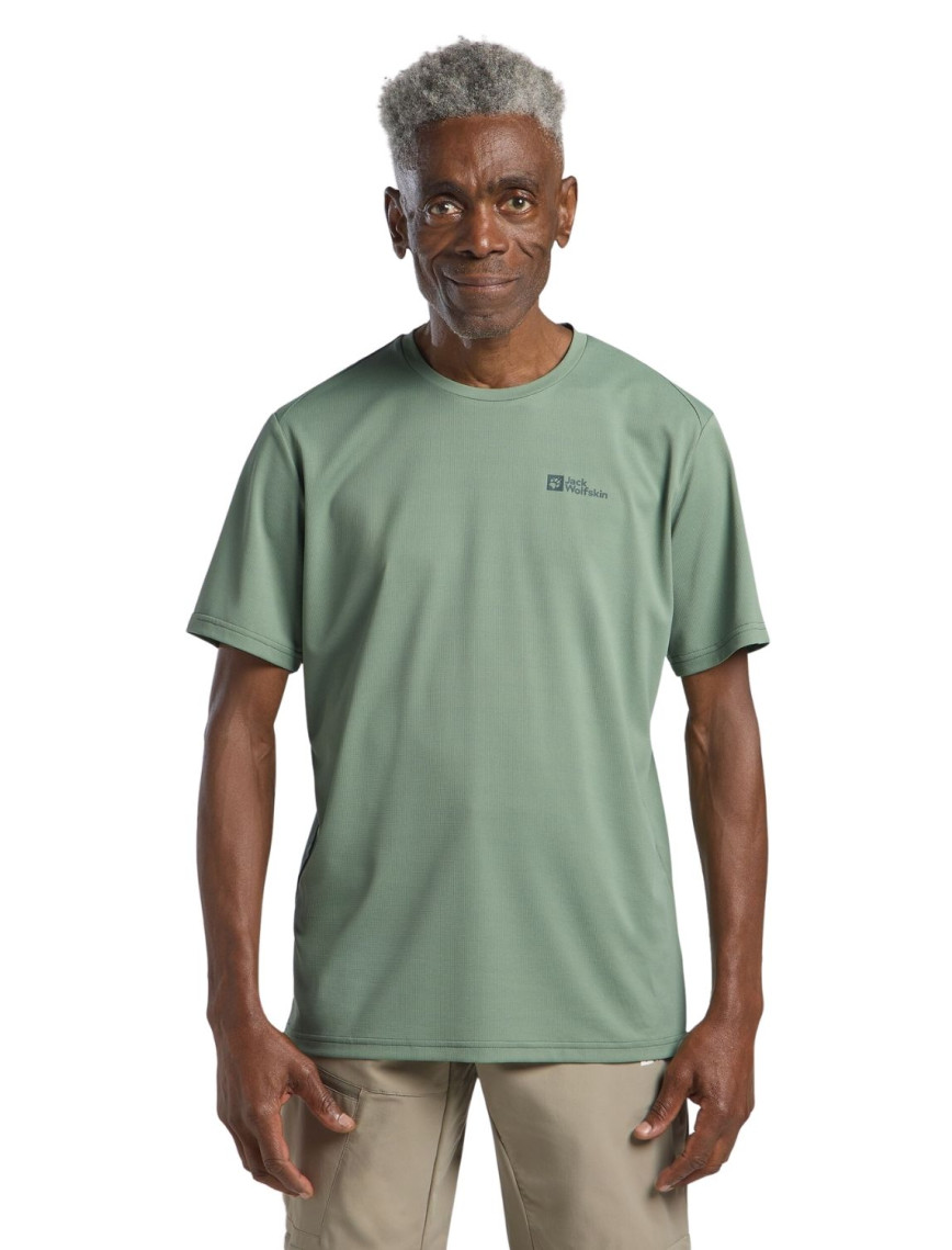 Jack Wolfskin Delgami S|s Erkek Turuncu Tişört