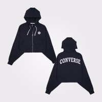 Converse Kadın Siyah Fermuarlı Hoodie Converse Kadın Siyah Fermuarlı Hoodie
