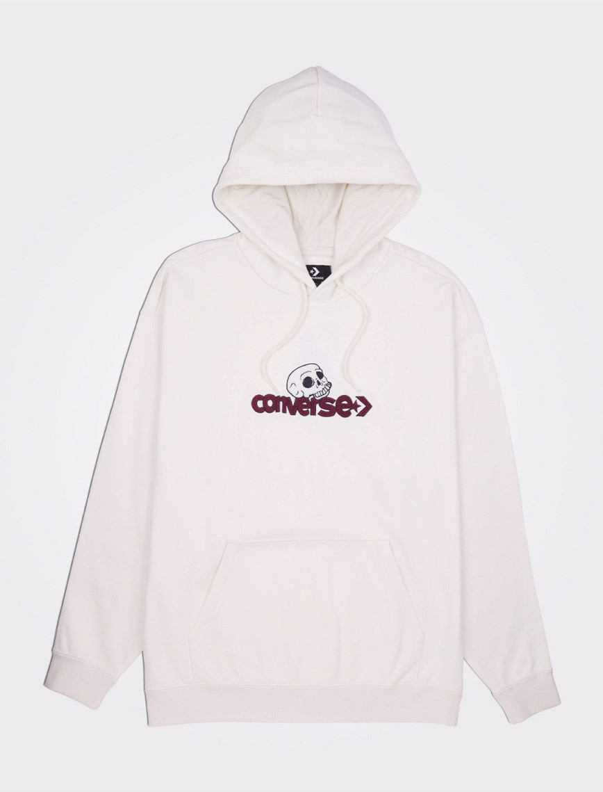 Converse Skull Erkek Krem Hoodie Converse Skull Erkek Krem Hoodie