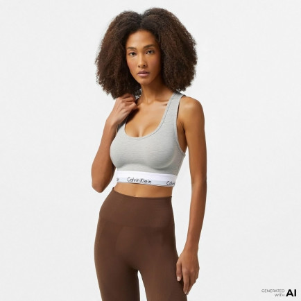 Calvin Klein Modern Ctn Fashion Kadın Gri Bra Calvin Klein Modern Ctn Fashion Kadın Gri Bra