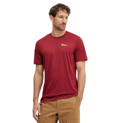 Jack Wolfskin Delgami S|s Erkek Kırmızı Tişört