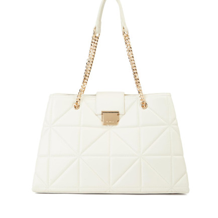 Network Kadın Kırık Beyaz Kapitoneli Çanta Network Kadın Kırık Beyaz Kapitoneli Çanta