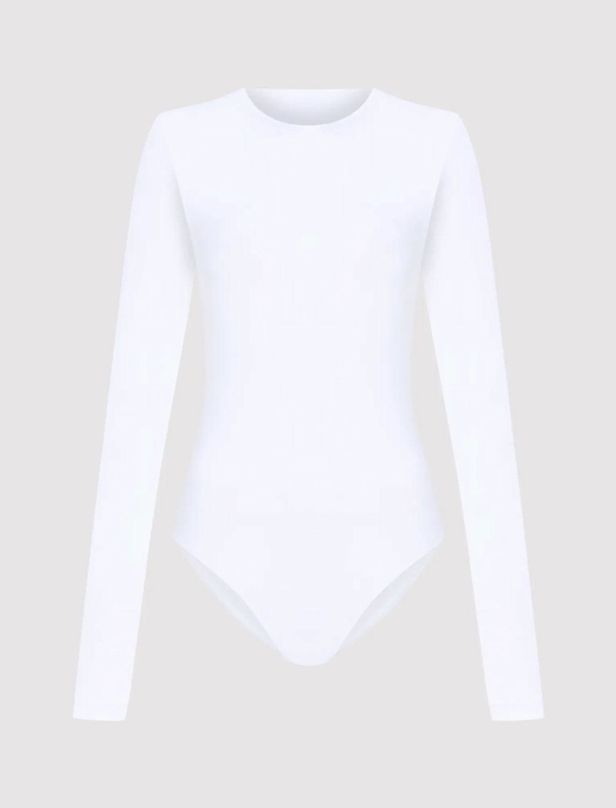 Fabby Kadın Beyaz Bodysuit