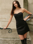 Fabby Corset Kadın Siyah Straplez Elbise Fabby Corset Kadın Siyah Straplez Elbise
