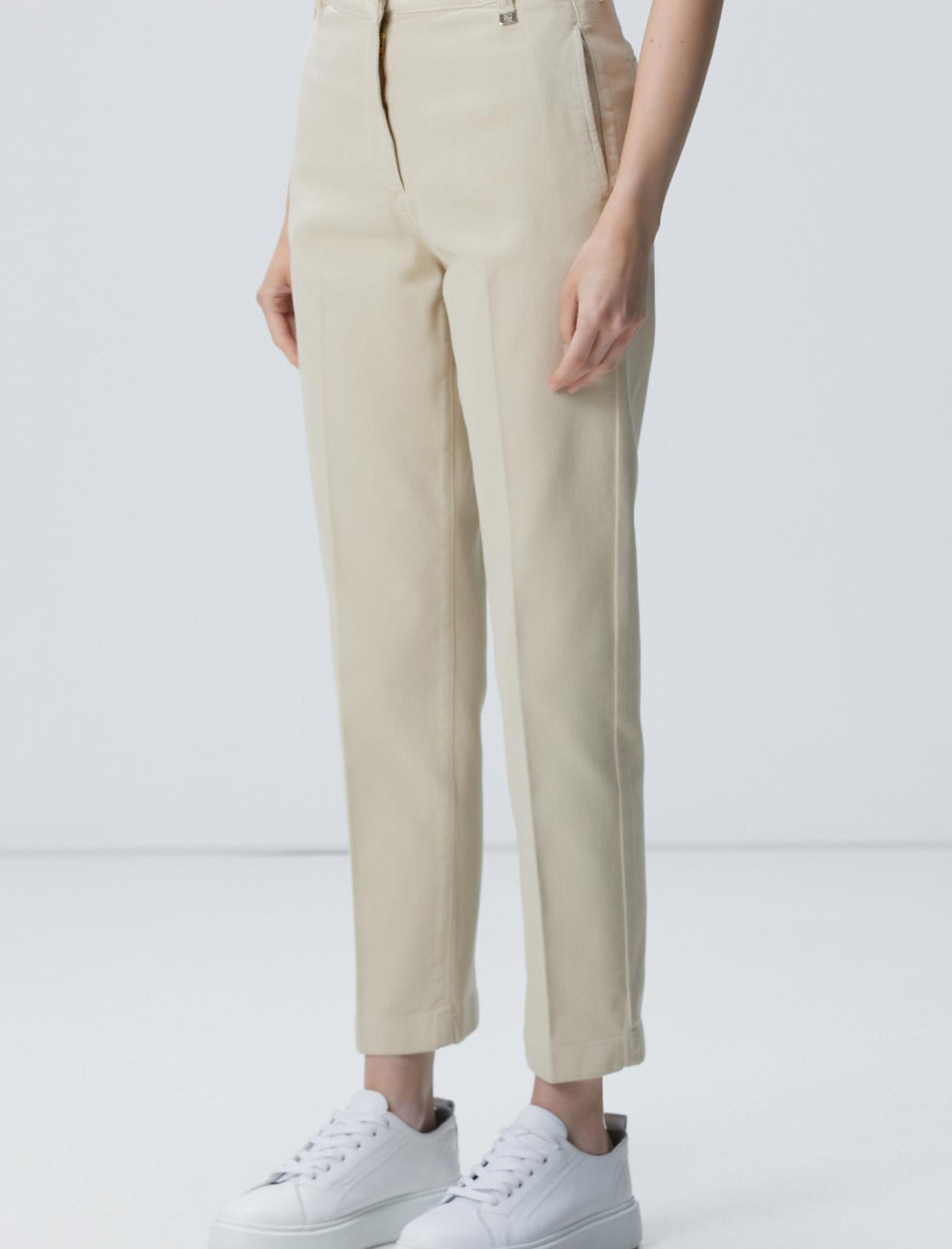 Network Kadın Bej Basic Casual Denim Pantolon Network Kadın Bej Basic Casual Denim Pantolon