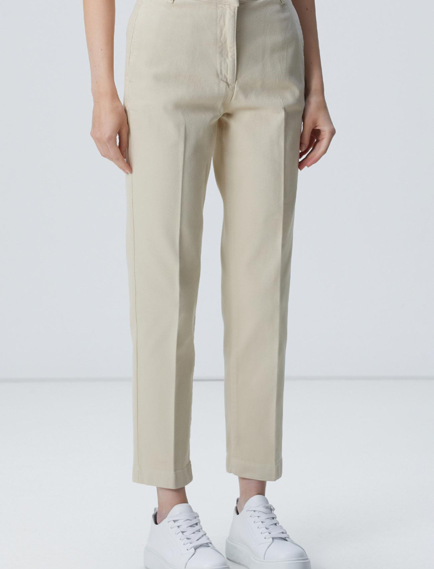 Network Kadın Bej Basic Casual Denim Pantolon Network Kadın Bej Basic Casual Denim Pantolon