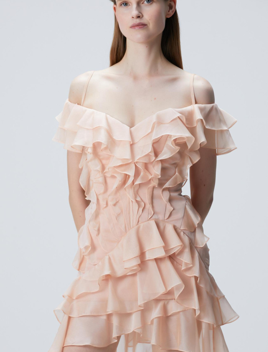 Network Kadın Somon Mini Abiye Elbise Network Kadın Somon Mini Abiye Elbise