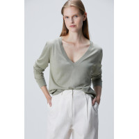 Network Kadın Limited Haki İpek Karışımlı Kazak Network Kadın Limited Haki İpek Karışımlı Kazak