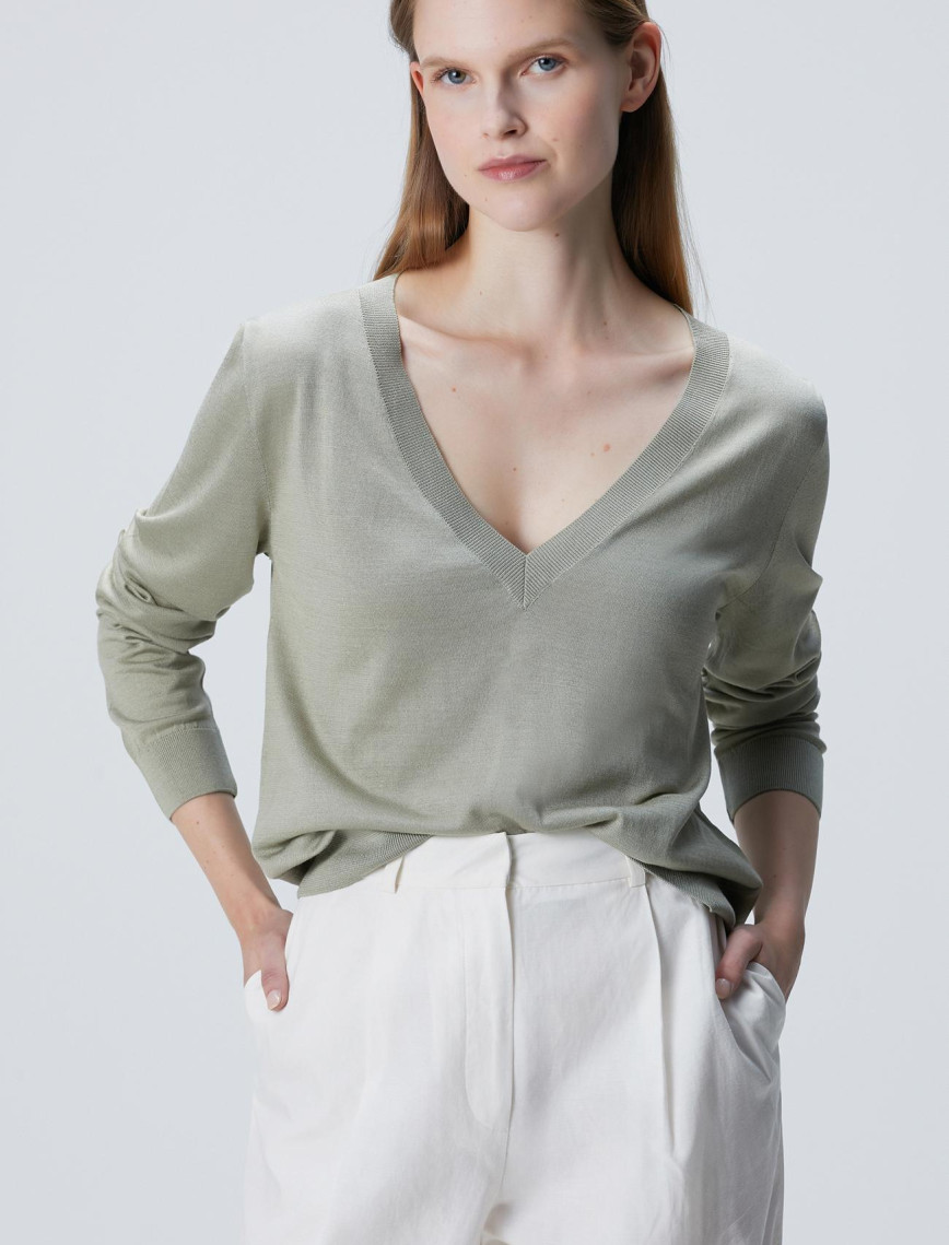 Network Kadın Vanilya Limited İpek Kazak Network Kadın Vanilya Limited İpek Kazak