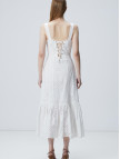 Network Kadın Beyaz Maxi Güpür Elbise Network Kadın Beyaz Maxi Güpür Elbise